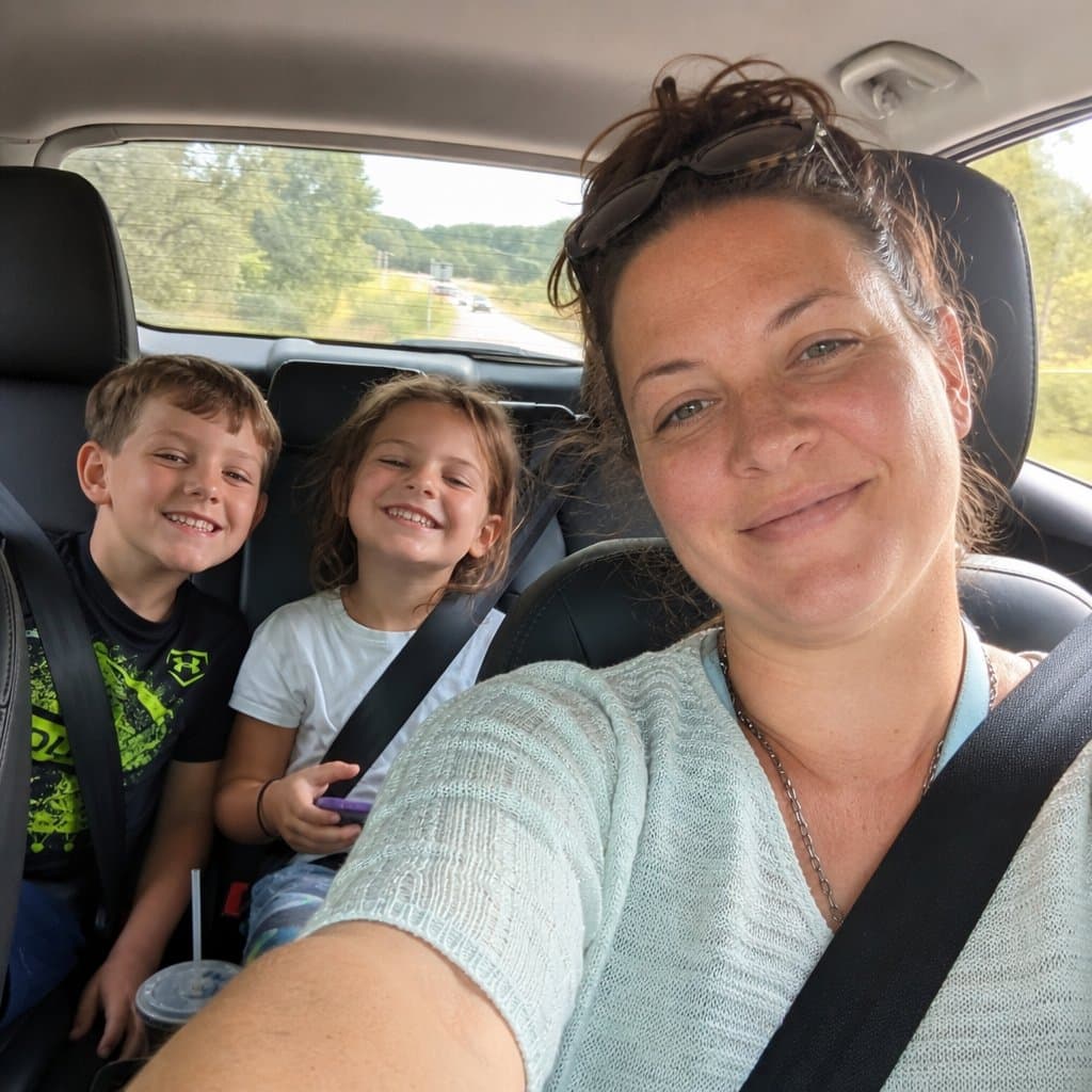 A family enjoying a road trip together